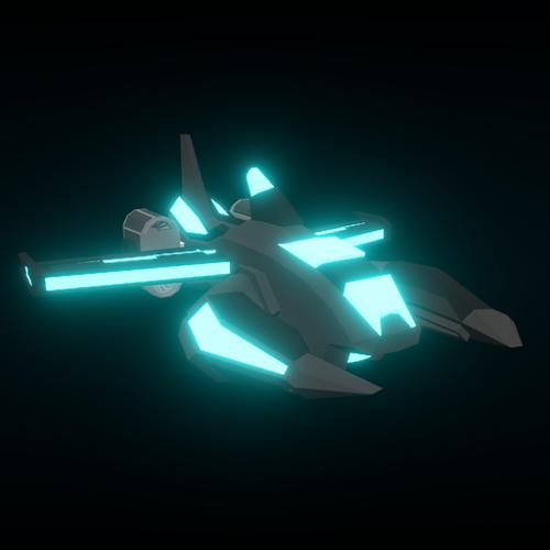 Low Poly Spaceship preview image
